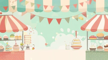 Food Festival Retro Background: Savor Delicacies in Bygone Days, Sketching a Nostalgic Feast of the Interweaving of Mottled Time and Gastronomic Pleasures