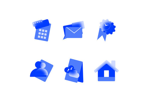 Essential Business Materials Icon Set