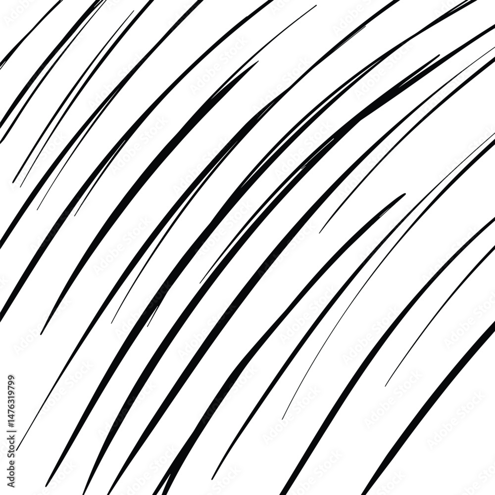 Leinwandbilder hand drawn diagonal lines background. doodles lines. strokes. seamless pattern. ink lines. vector il