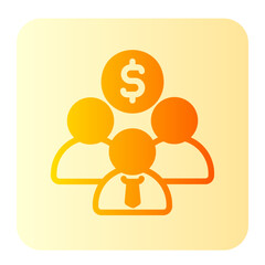 money gradient icon