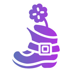 leprechaun shoe Gradient icon