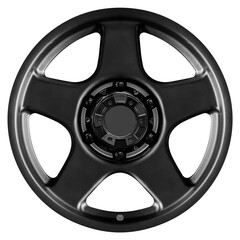 Obraz premium Matte black alloy wheels