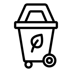 recycle bin Line Icon