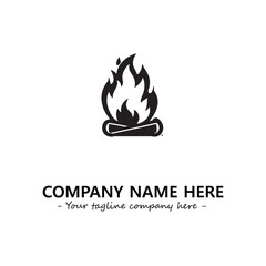 Fire Logo Company Design Illustration Vector Graphic Image