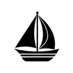 sailboat nautical icon vector illustration