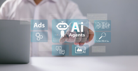 AI agents, AI assistants support human artificial intelligence, Smart assistants for optimized workflows, Automate tasks, Drive innovation, Marketing and advertising, Education, Data Analysis, Sales.