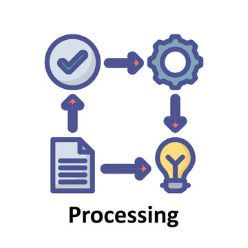 Processing Vector icon which can easily modify or edit