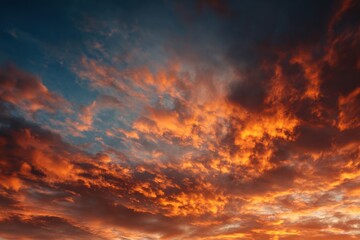 Fototapeta premium Stunning sunset cloudscape for peaceful backgrounds and relaxing visuals