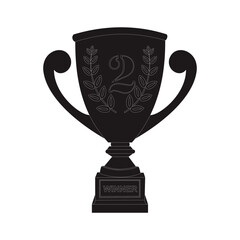 olympic championship trophy silhouette