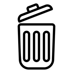 trash bin Line Icon