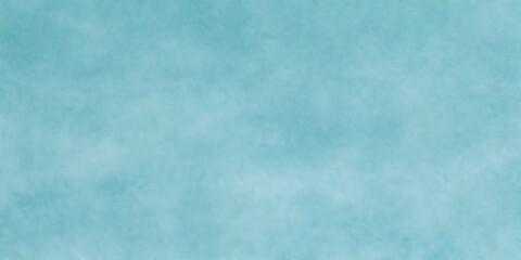 Light blue green abstract pattern. Gradient. Painted watercolor paper texture. Teal color art background with space for design.