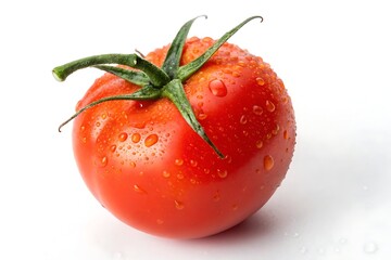 Tomato isolated on white background – fresh vegetable cutout