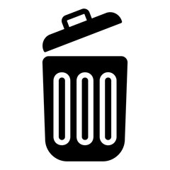 trash bin Solid icon