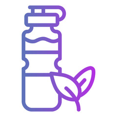 reusable bottle Gradient icon