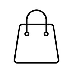 shopping bag sign symbol vector flat icon