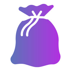 pouch bag Gradient icon