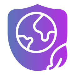 Obraz premium shield Gradient icon