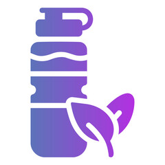 reusable bottle Gradient icon