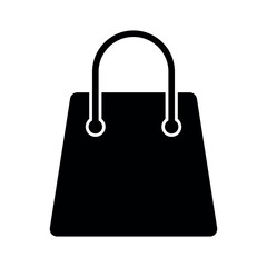shopping bag sign symbol vector flat icon
