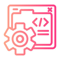 coding gradient icon