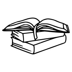 education concept: stacked books