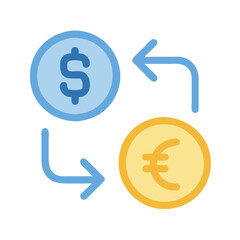  Currency Exchange Icon for Financial Transactions
