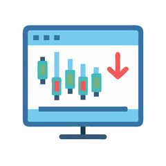  Stylish Day Trading Icon for Investment