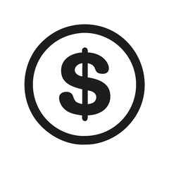  Dollar Sign Icon Representation for Financial Use