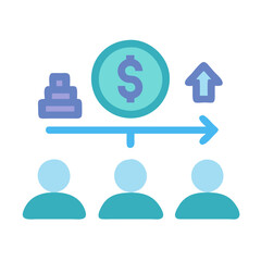  Equity Icon Representing Ownership in Business