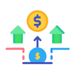  Equity Icon for Business Investments and Growth