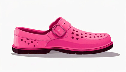 Side View Crocs Style Vector Shoe