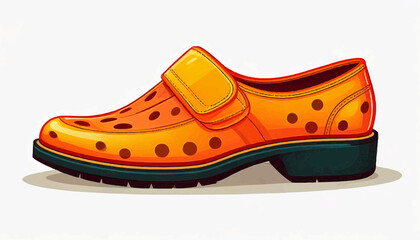 Side View Crocs Style Vector Shoe
