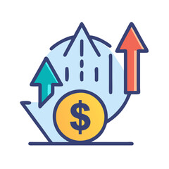  High-Risk Investment Icon Representing Profit