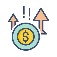  High-Risk Investment Icon for Economic Analysis
