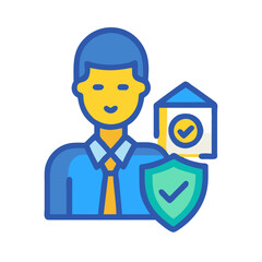  Insurance Agent Icon for Financial Services