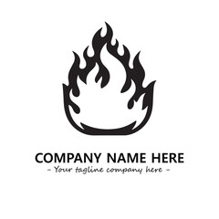 Fire Logo Company Design Illustration Vector Graphic Image