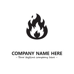 Fire Logo Company Design Illustration Vector Graphic Image