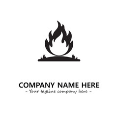 Fire Logo Company Design Illustration Vector Graphic Image