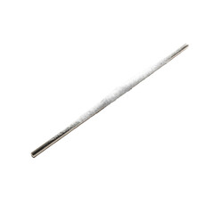 Metal Rod Coated with White Powder Substance on Green Transparent background