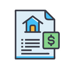  Comprehensive Mortgage Agreement Icon for Financial Use