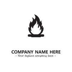 Fire Logo Company Design Illustration Vector Graphic Image