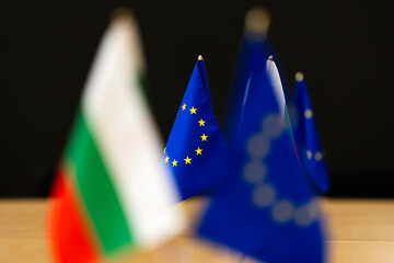 Bulgarian and EU flag