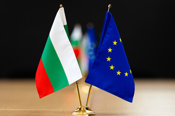 Bulgarian and EU flag