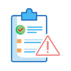Fototapeta premium Risk Assessment Report Icon for Financial Analysis