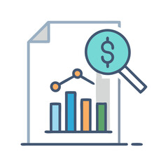  ROI Analysis Icon for Financial Performance