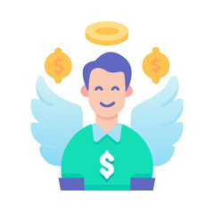  Angel Investor Icon for Startups and Financing