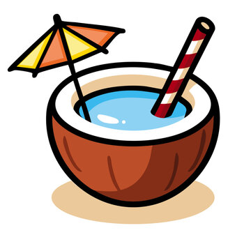 Kokosnuss Kokosmilch Pina Colada Cocktail