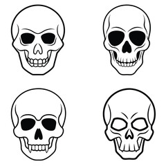 human skull and crossbones