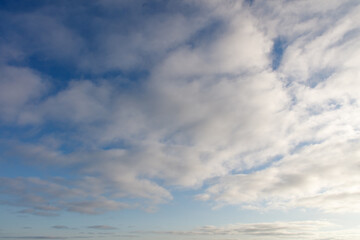 The sky is blue and cloudy