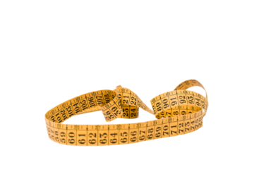 Measuring tape isolated on white background